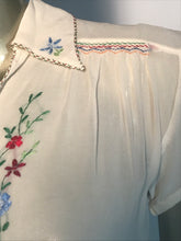 1950s Hand Embroidered Shear Blouse From World Enterprises Limited Hong Kong