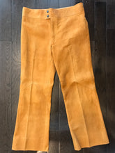 Mens Brown Suede Leather Rocker Pants 34" x 29"
