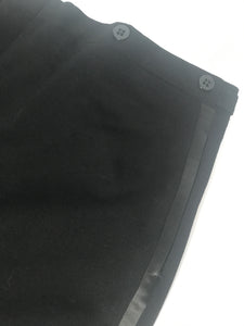 Men's Vintage Black Tux With Suspender Buttons 41" x 27" Jacket 40