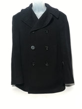 1960s Official Wool U.S. Navy Peacoat Double Breasted Size 36R