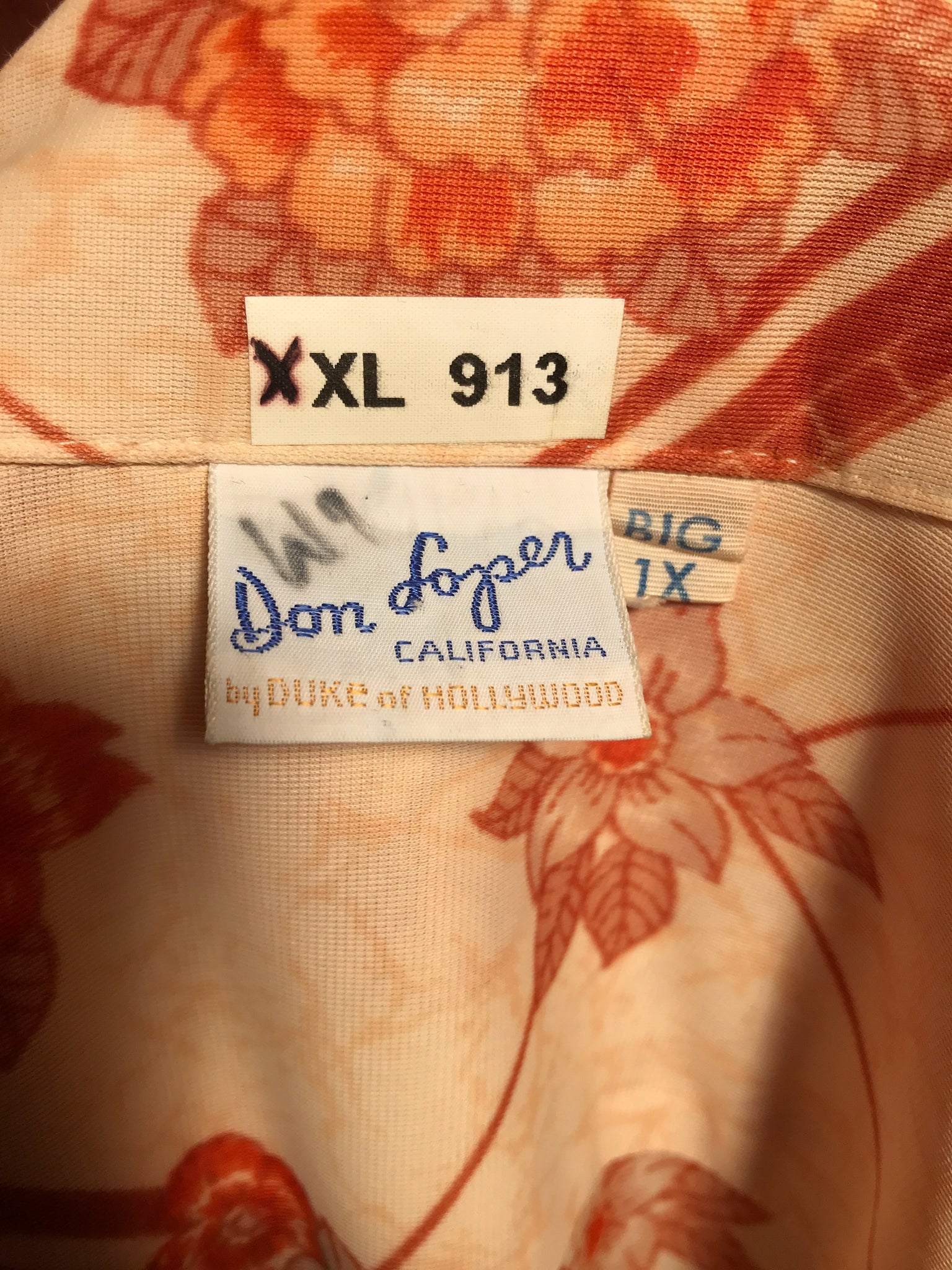 Orange Floral Men's Disco Shirt Size Double Extra Large Disco RENTAL X –  Divine Finds®