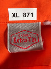 70s Orange Extra Wide Lapel Men's Disco Shirt Size Extra Large RENTAL XL871