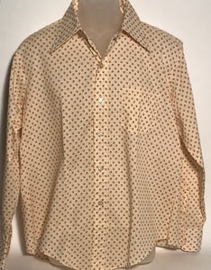 Pariani Geometric Vintage Men's Disco Shirt Size Large RENTAL