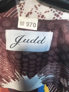 Judd Men's Polyester 1970s Disco Shirt Size Medium RENTAL