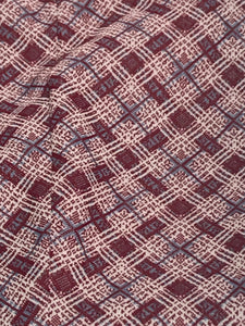 1970s Plaid Knit Polyester Pants 35" x 32" RENTAL P521
