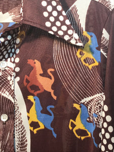 Judd Men's Polyester 1970s Disco Shirt Size Medium RENTAL