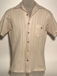 Gantry Vintage 1970s Men's Disco Short Sleeve Shirt Size Medium RENTAL