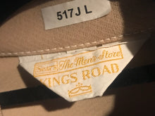 1970s Men's Kings Road Tan Leisure Jacket Size Large RENTAL L517J