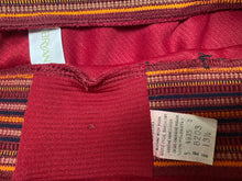 1970s Burgundy Red Lane Bryant Polyester Elastic Banded Skirt