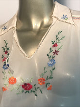 1950s Hand Embroidered Shear Blouse From World Enterprises Limited Hong Kong