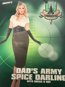 Smiffys Dad's Army Spice Darling Halloween Costume Size Small