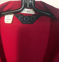 Vintage Red Ego Wide Lapel Men's Henley Disco Shirt Size Large RENTAL L922