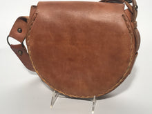 Tooled Hand Crafted 1970s Leather Shoulder Hobo Handbag